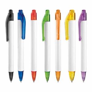 boligrafo chad plastico pulsador colores serigrafia