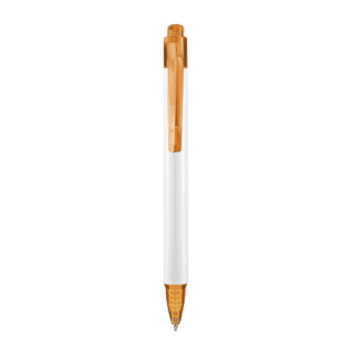 boligrafo chad plastico pulsador naranja serigrafia