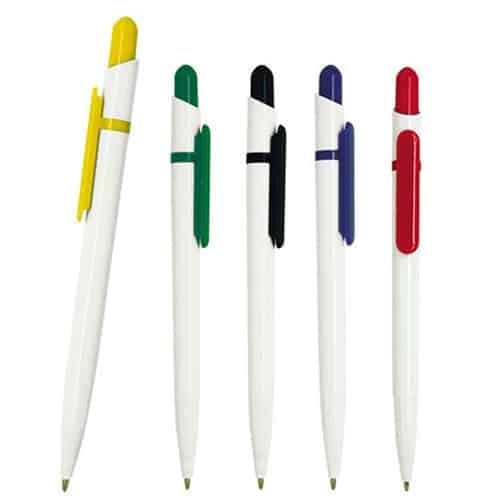 boligrafo class cuerpo blanco clip colores serigrafia