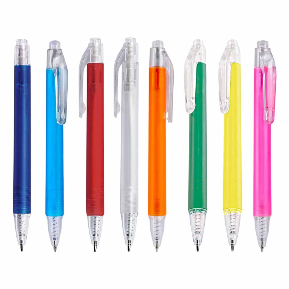 boligrafo furor plastico pulsador colores serigrafia