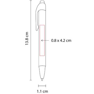 boligrafo furor plastico pulsador serigrafia medidas