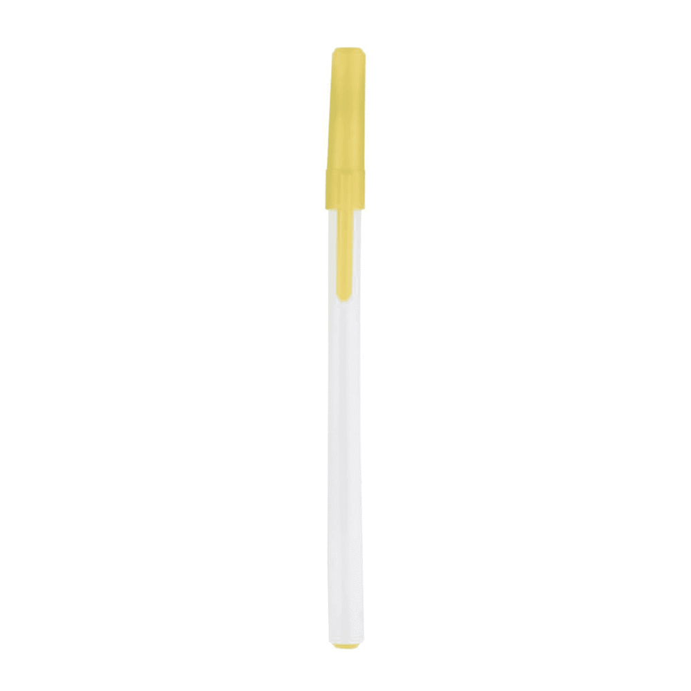 boligrafo slim plastico economico tapon amarillo serigrafia