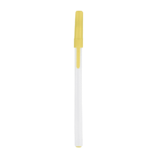 boligrafo slim plastico economico tapon amarillo serigrafia