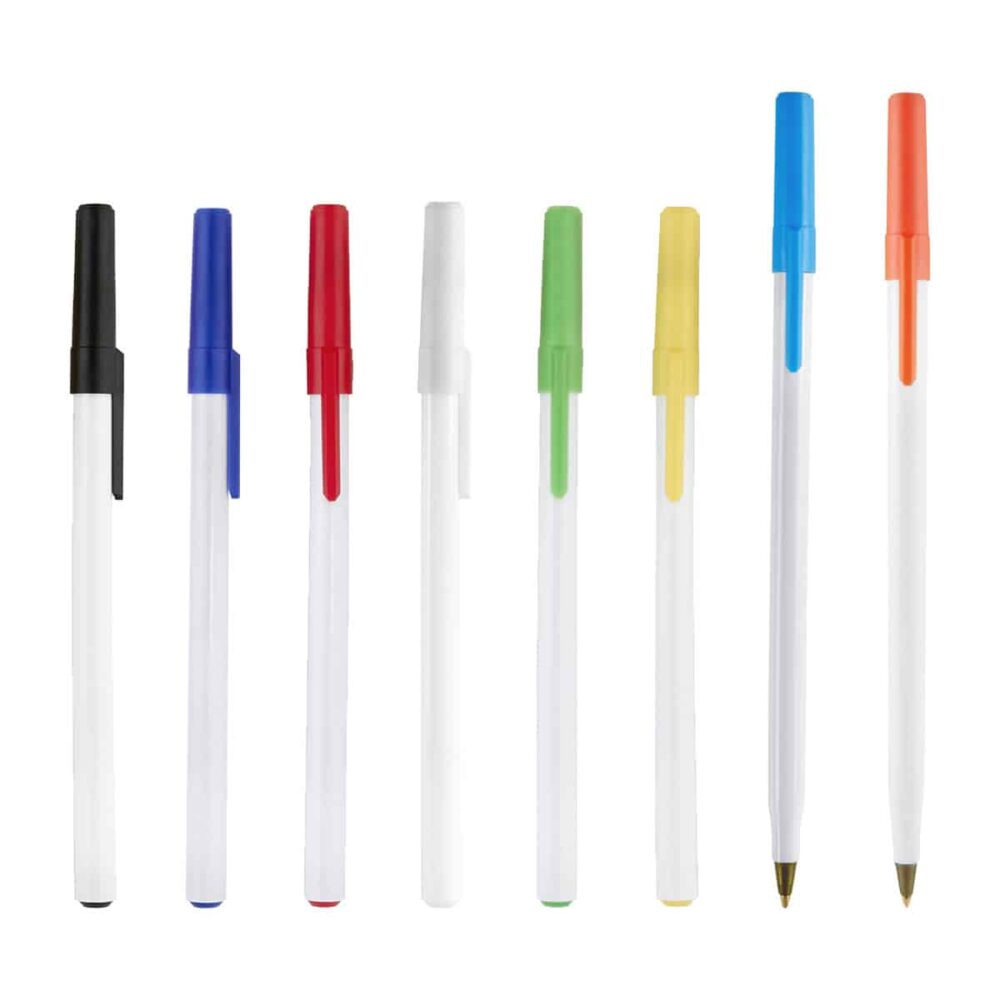 boligrafo slim plastico economico tapon colores serigrafia