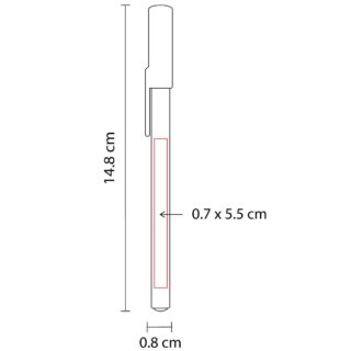 boligrafo slim plastico economico tapon medidas serigrafia