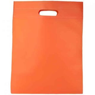 bolsa cimboa ecologica sellada naranja serigrafia