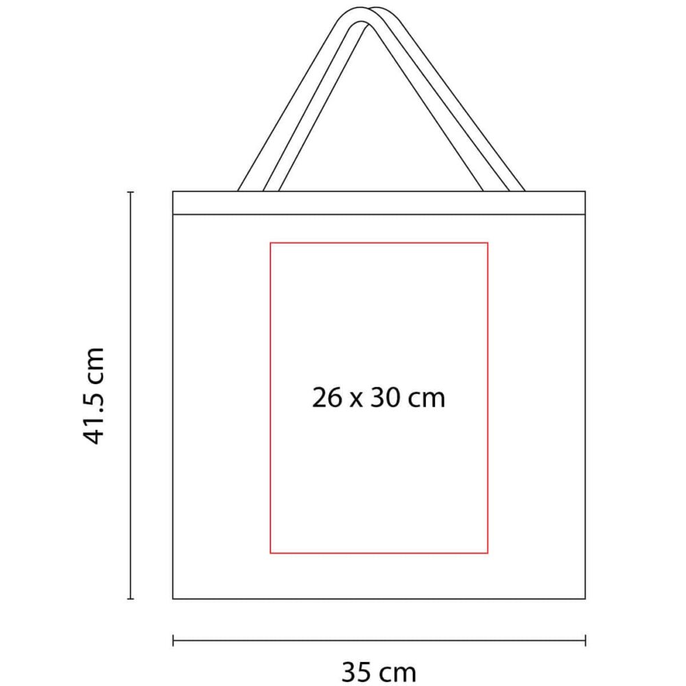 bolsa cotton algodon medidas sin fuelle serigrafia