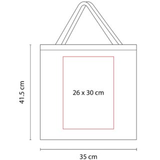 bolsa cotton algodon medidas sin fuelle serigrafia