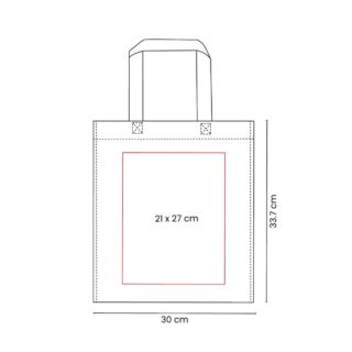 bolsa ecologica abba medidas sin fuelle serigrafia