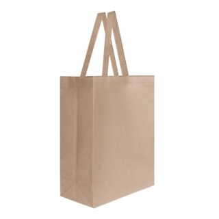 bolsa laredo ecologica fuelle beige serigrafia