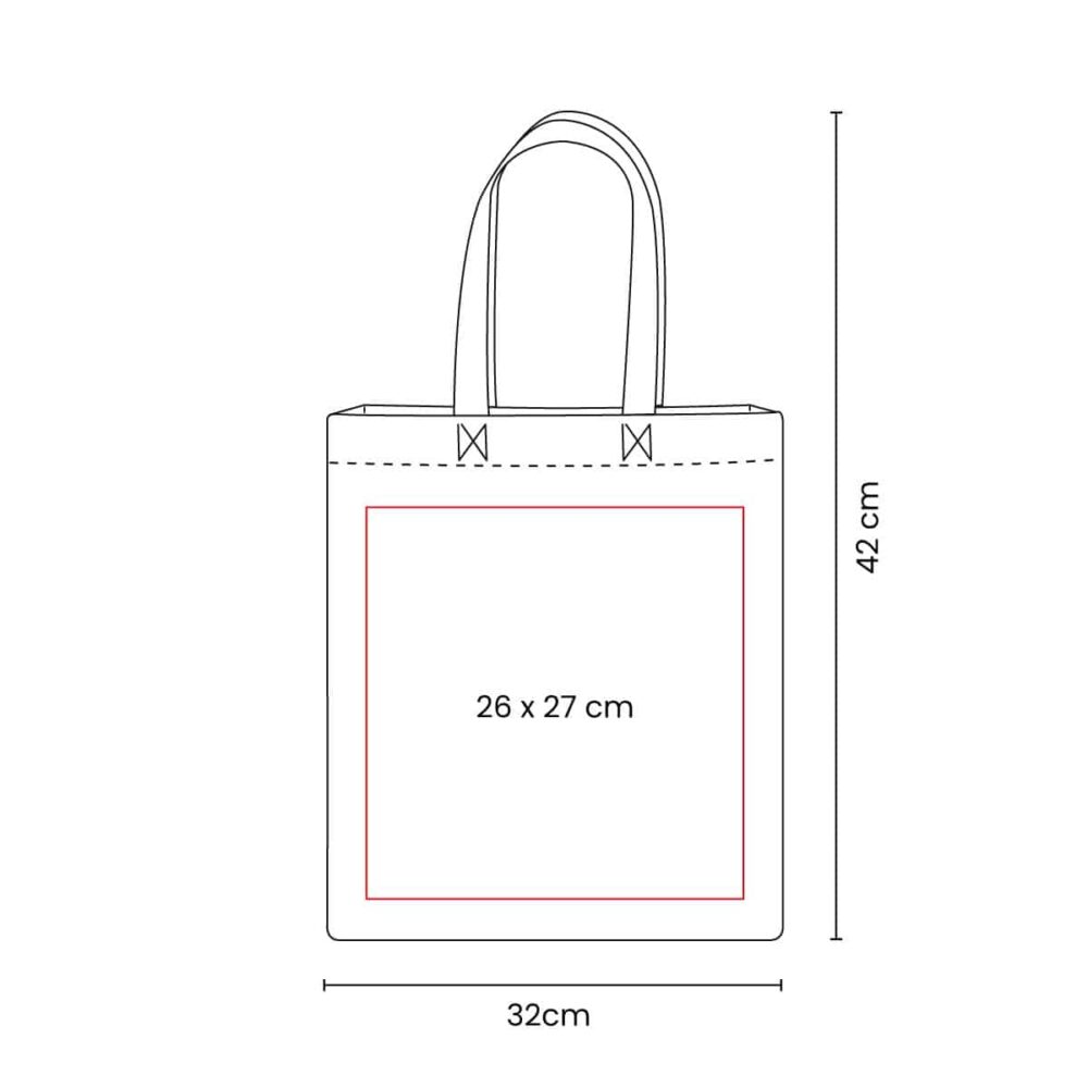 bolsa laredo ecologica fuelle medidas serigrafia