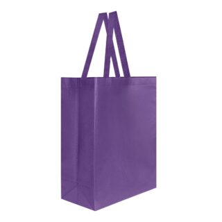 bolsa laredo ecologica fuelle morado serigrafia