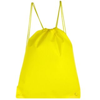 bolsa mochila ecologica tirante amarillo serigrafia