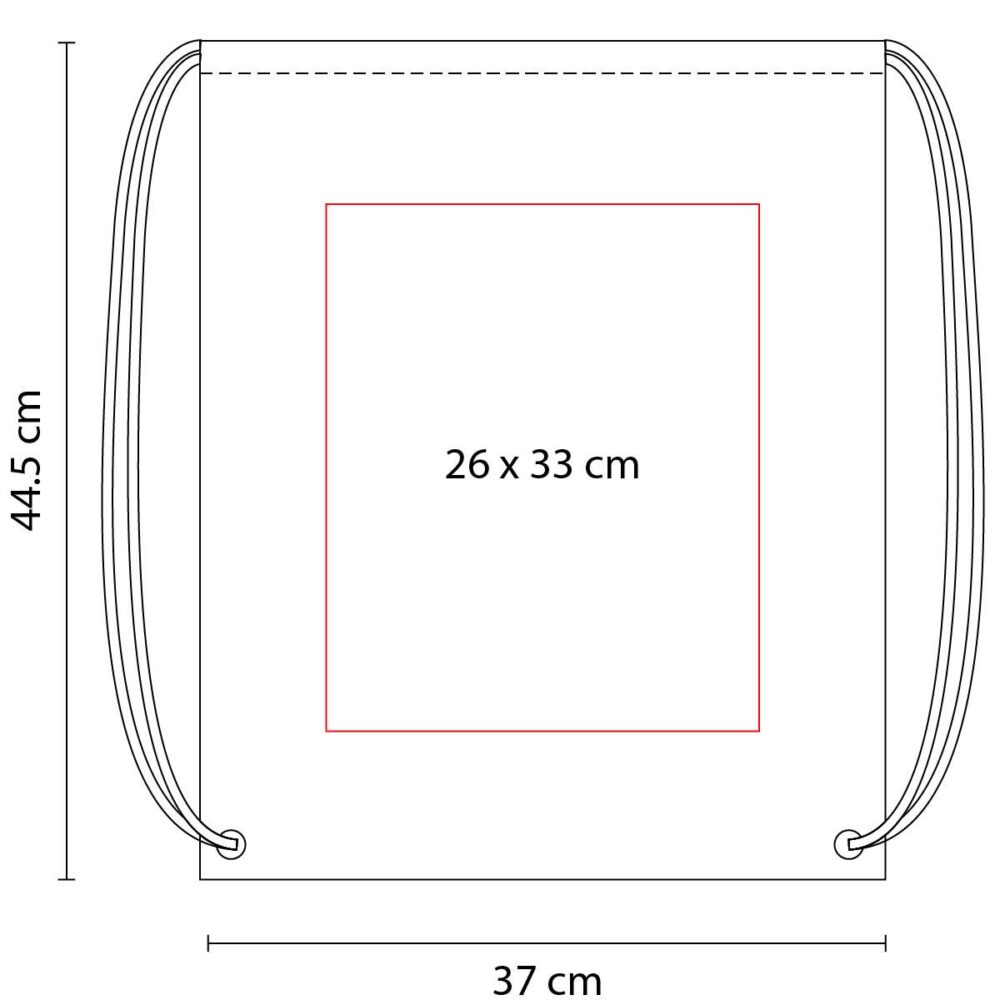 bolsa mochila ecologica tirante medidas serigrafia