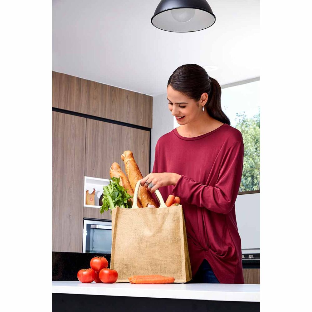 bolsa spring yute beige fuelle asa fotografia