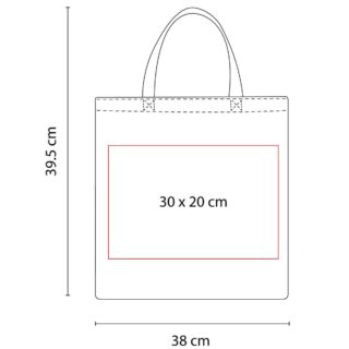 bolsa toulouse poliester asa sublimado medidas blanco