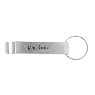 llavero yaburu aluminio destapador serigrafia plata logo