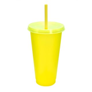 vaso plastico tapa push popote serigrafia amarillo1