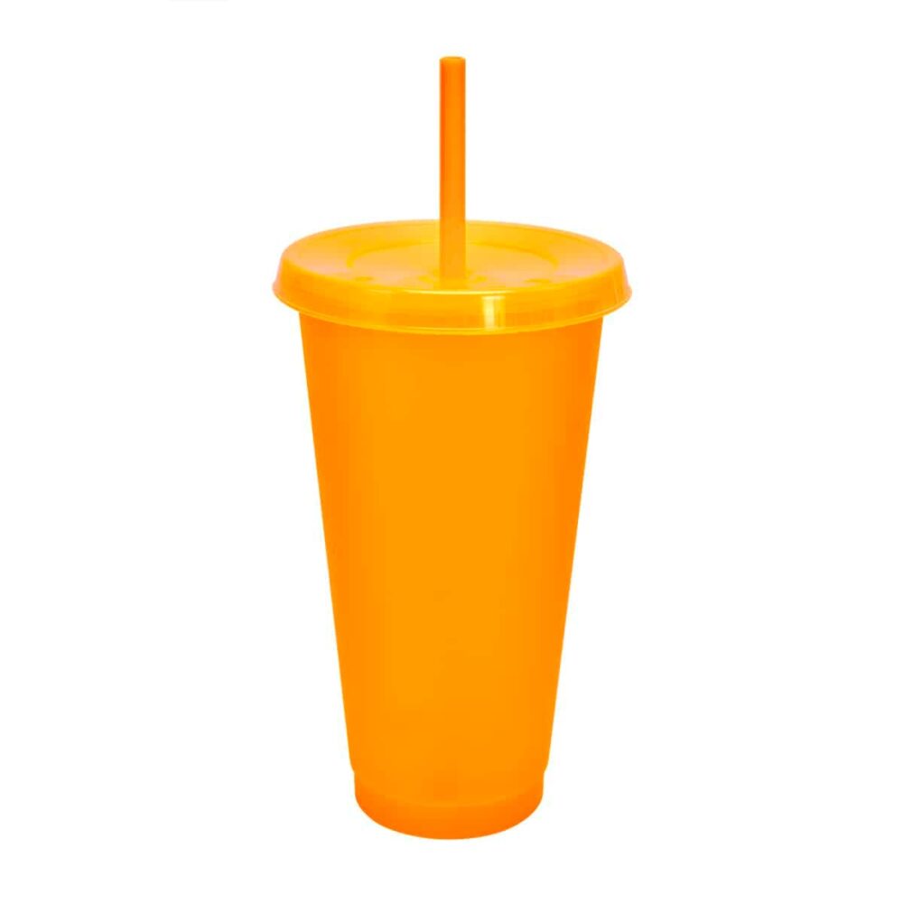 vaso plastico tapa push popote serigrafia naranja1