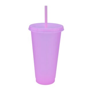 vaso plastico tapa push popote serigrafia rosa pastel1