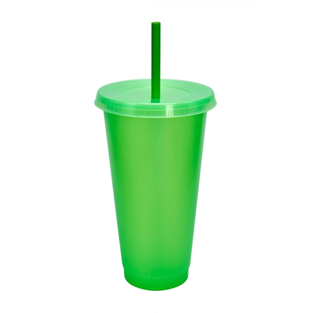 vaso plastico tapa push popote serigrafia verde1