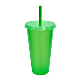 vaso plastico tapa push popote serigrafia verde1