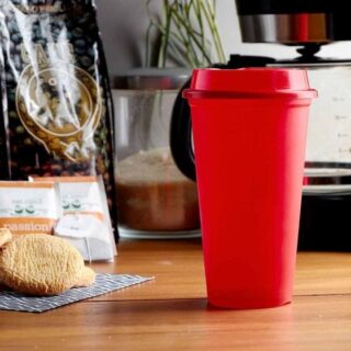 vaso tirich plastico cafetero tapa serigrafia fotografia