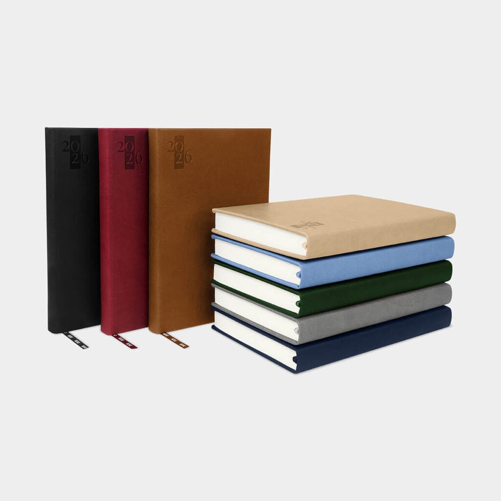 agenda diaria clasica 2026 colores