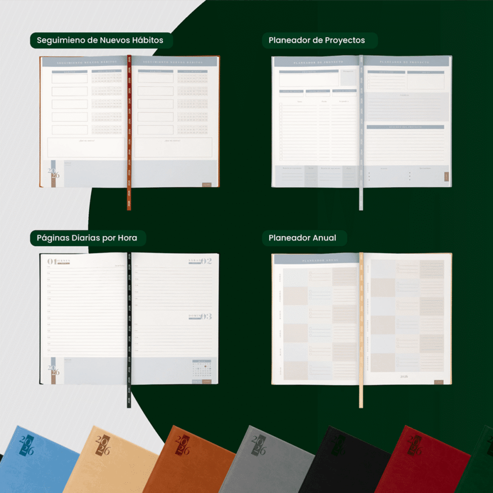 agenda diaria clasica 2026 interior