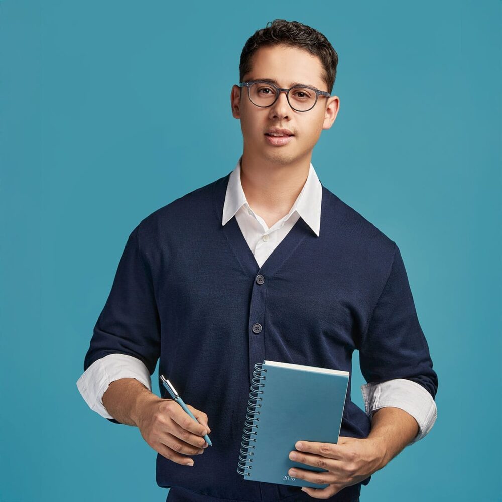 agenda diaria lette 2026 azul foto