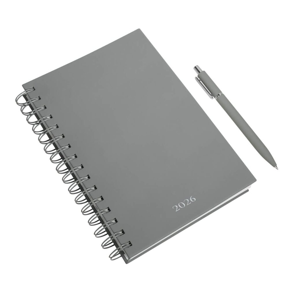 agenda diaria lette 2026 gris 2