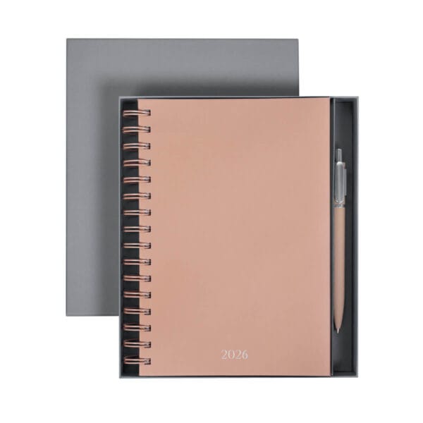 agenda diaria lette 2026 rosa caja