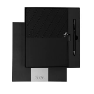 agenda semanal clasica 2026 negro 2