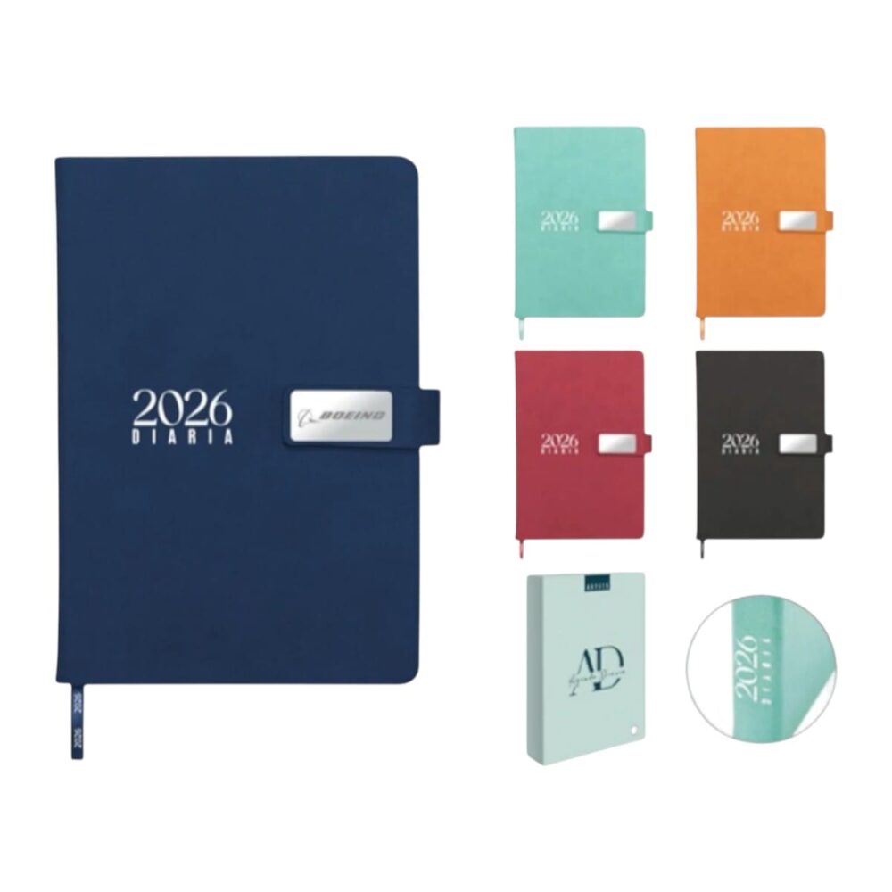 agenda diaria 2026 colores doble vela