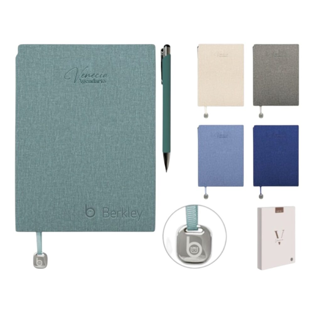 agendario venecia boligrafo colores doble vela