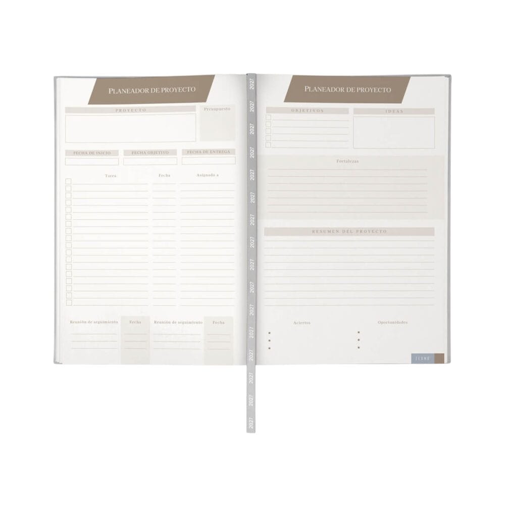agenda diaria clasica planeador proyecto