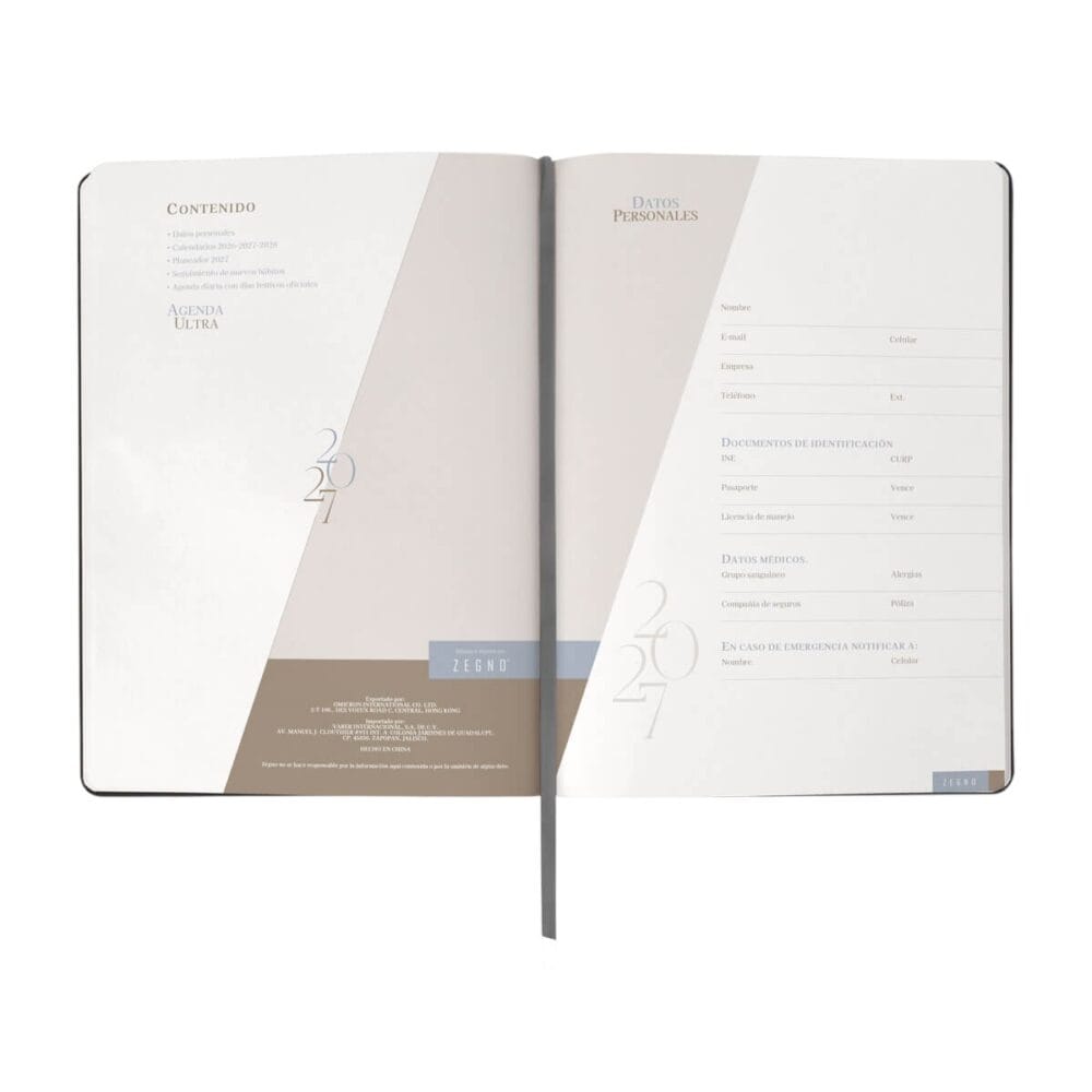 agenda diaria ultra contenido