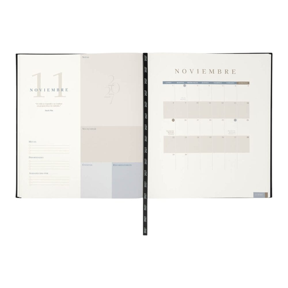agenda semanal ejecutiva notas