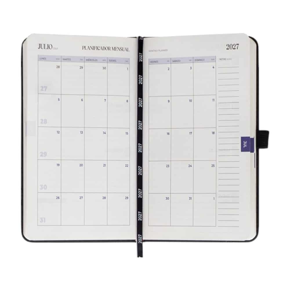 agenda semanal luxemburgo pocket interior