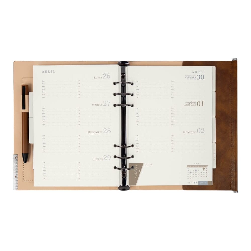 agenda semanal premium interior