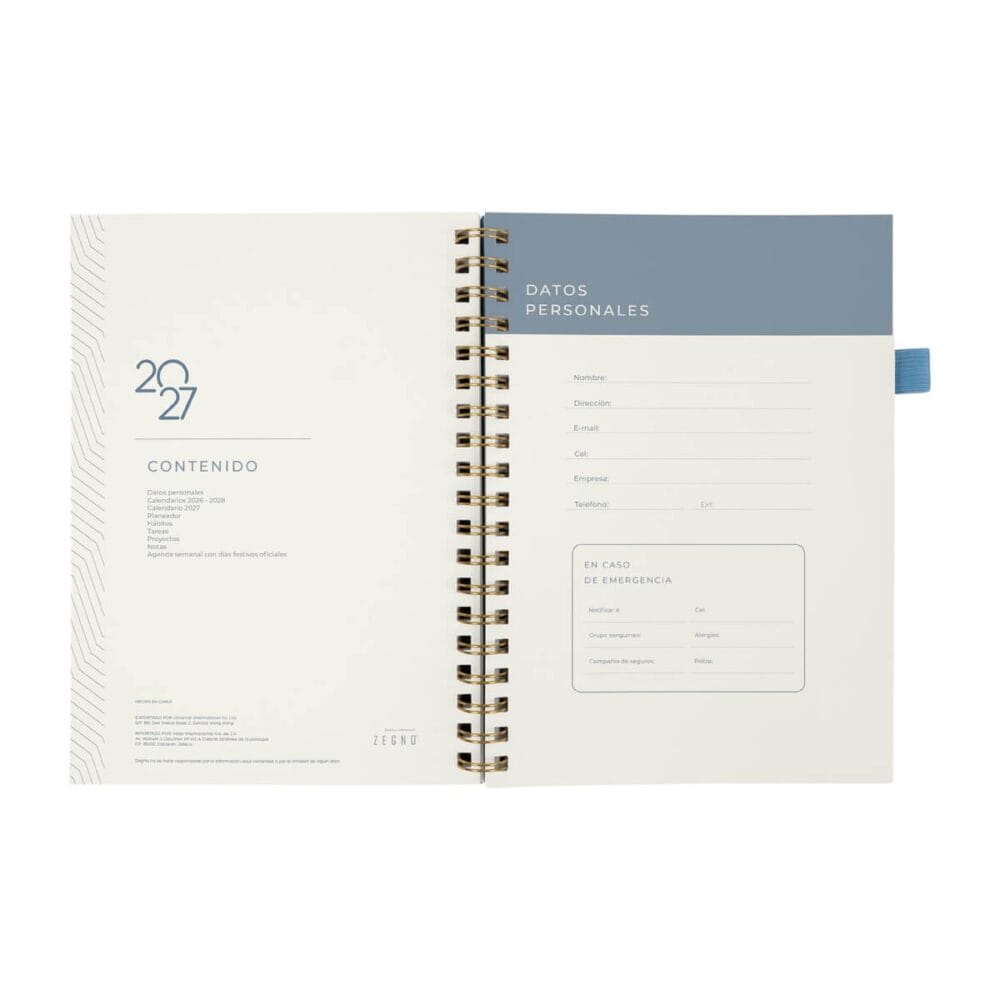 agenda semanal terra contenido
