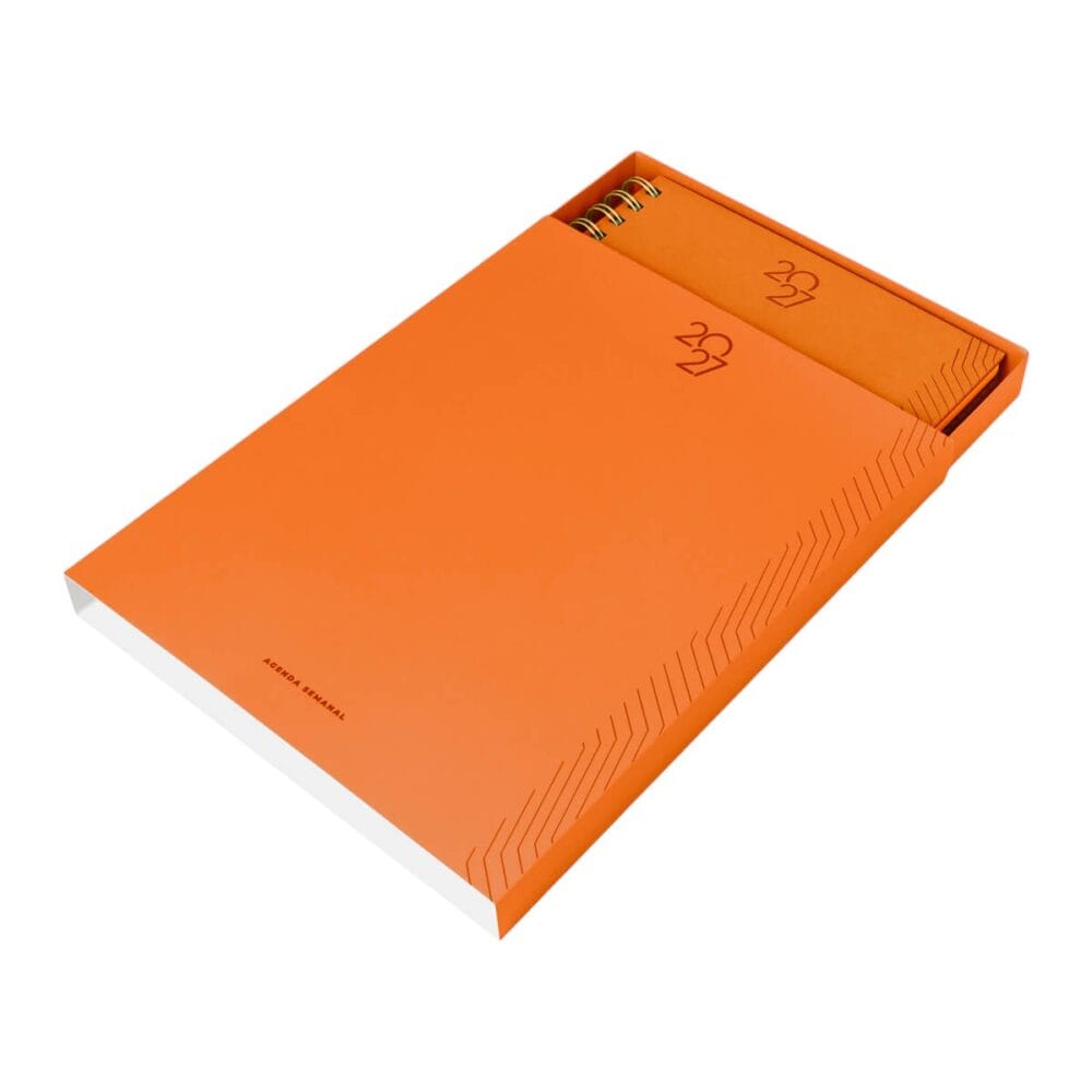agenda semanal terra naranja caja