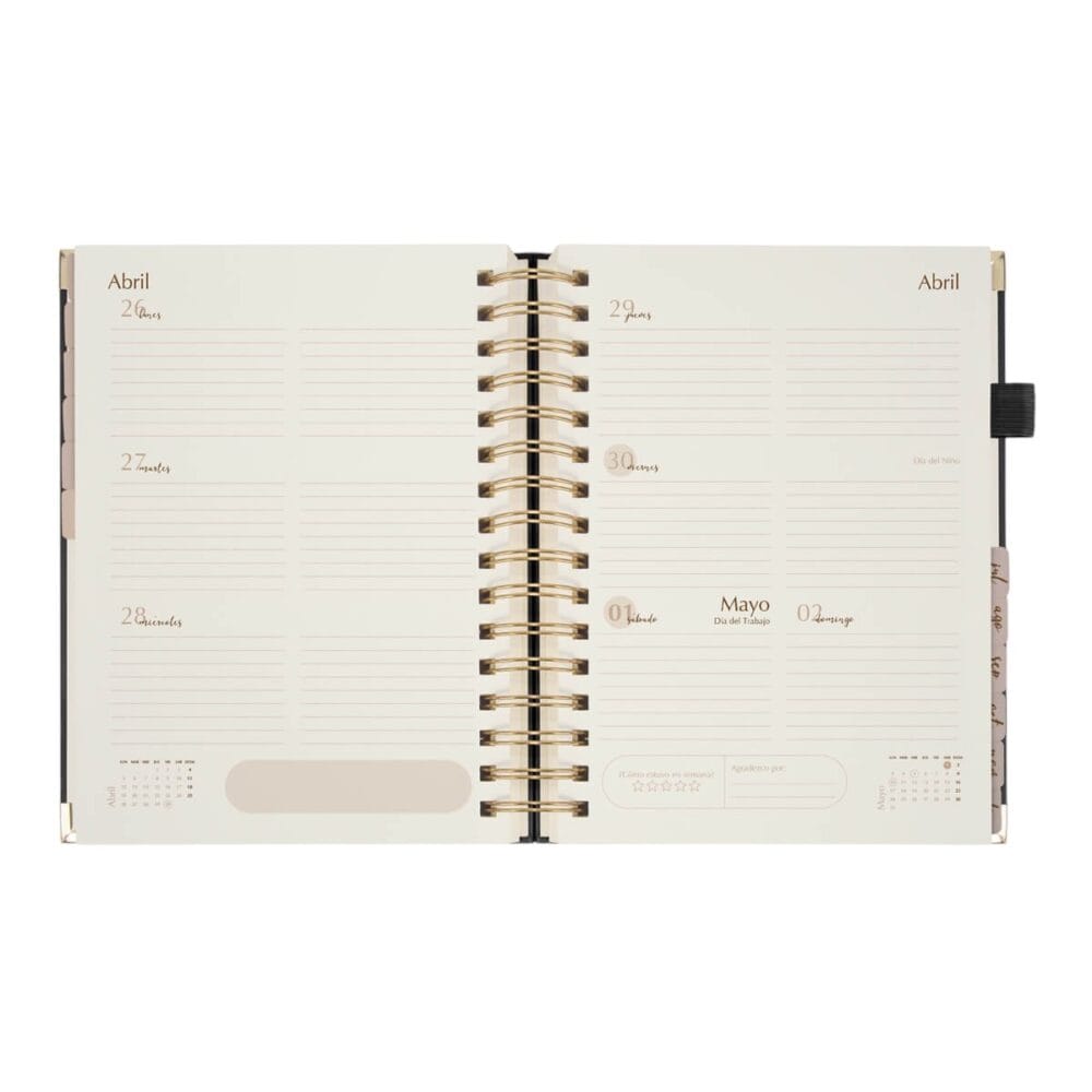 agenda semanal unik interior