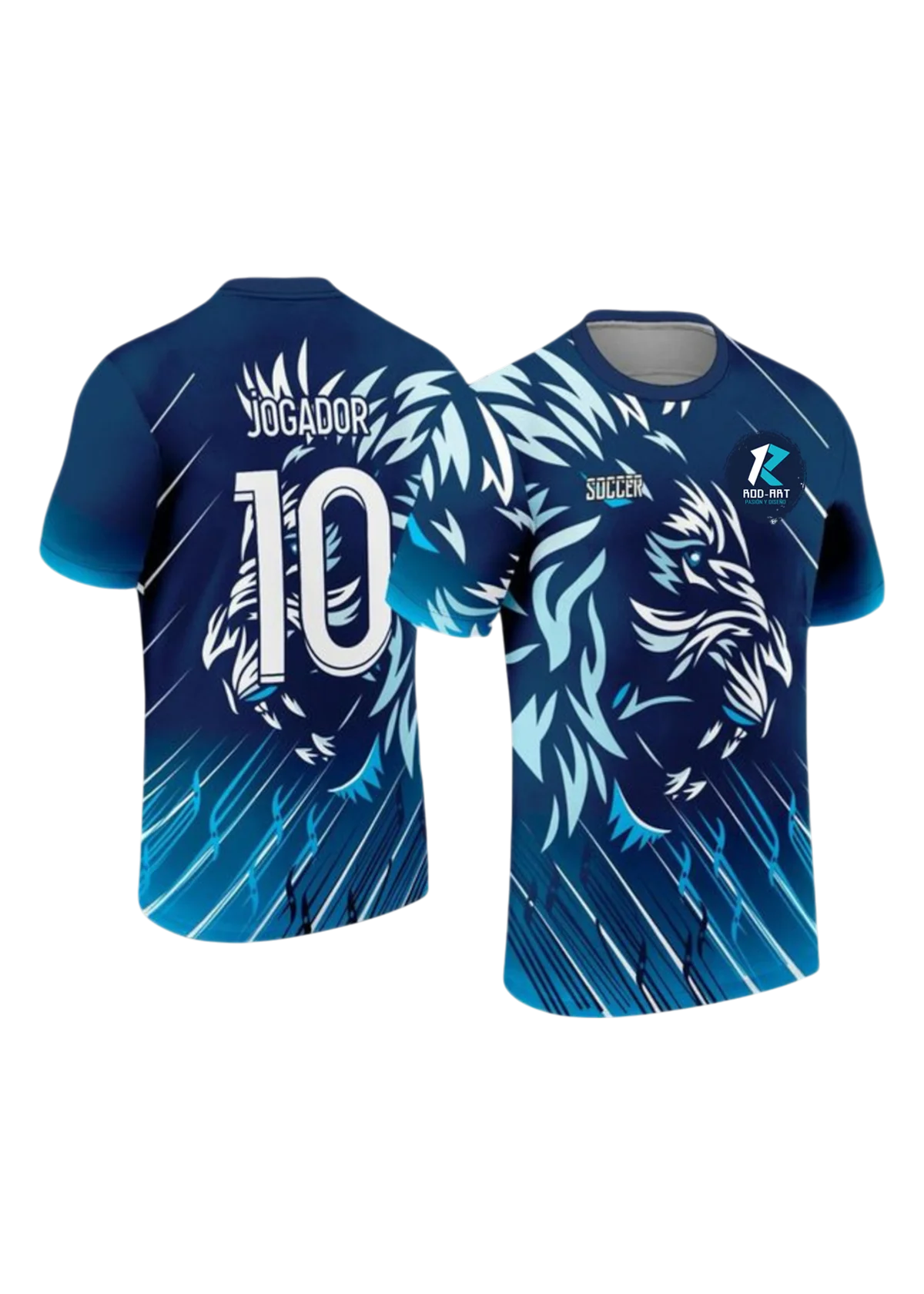 uniforme deportivo full print rodart leon negro azul