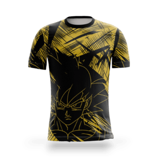 playera sublimada anime guerrero amarillo principal