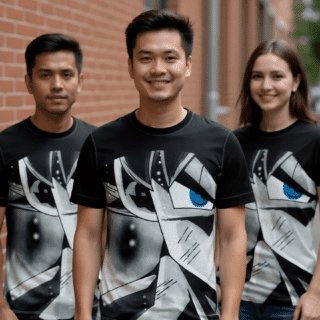 playera sublimada anime ojo grupal