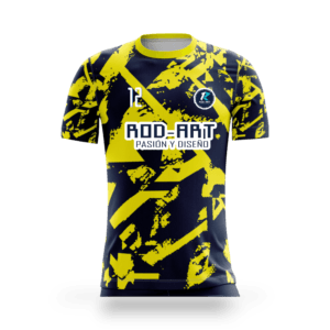 playera sublimada camuflaje amarillo azul principal