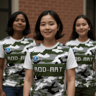 playera sublimada camuflaje militar verde grupal