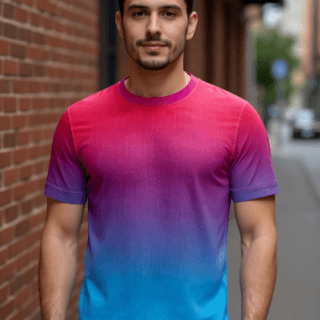 playera sublimada degradado rosa azul individual