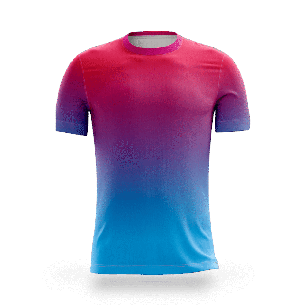 playera sublimada degradado rosa azul principal